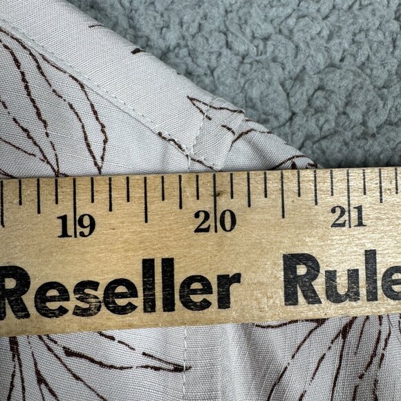 VTG Honolua Surf Co Hawaiian Shirt Men Size XL Beige Summer Floral Beach Cuban - Picture 9 of 14